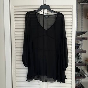 Lulus black mesh tunic. Size small. Great with a lace bralette underneath.